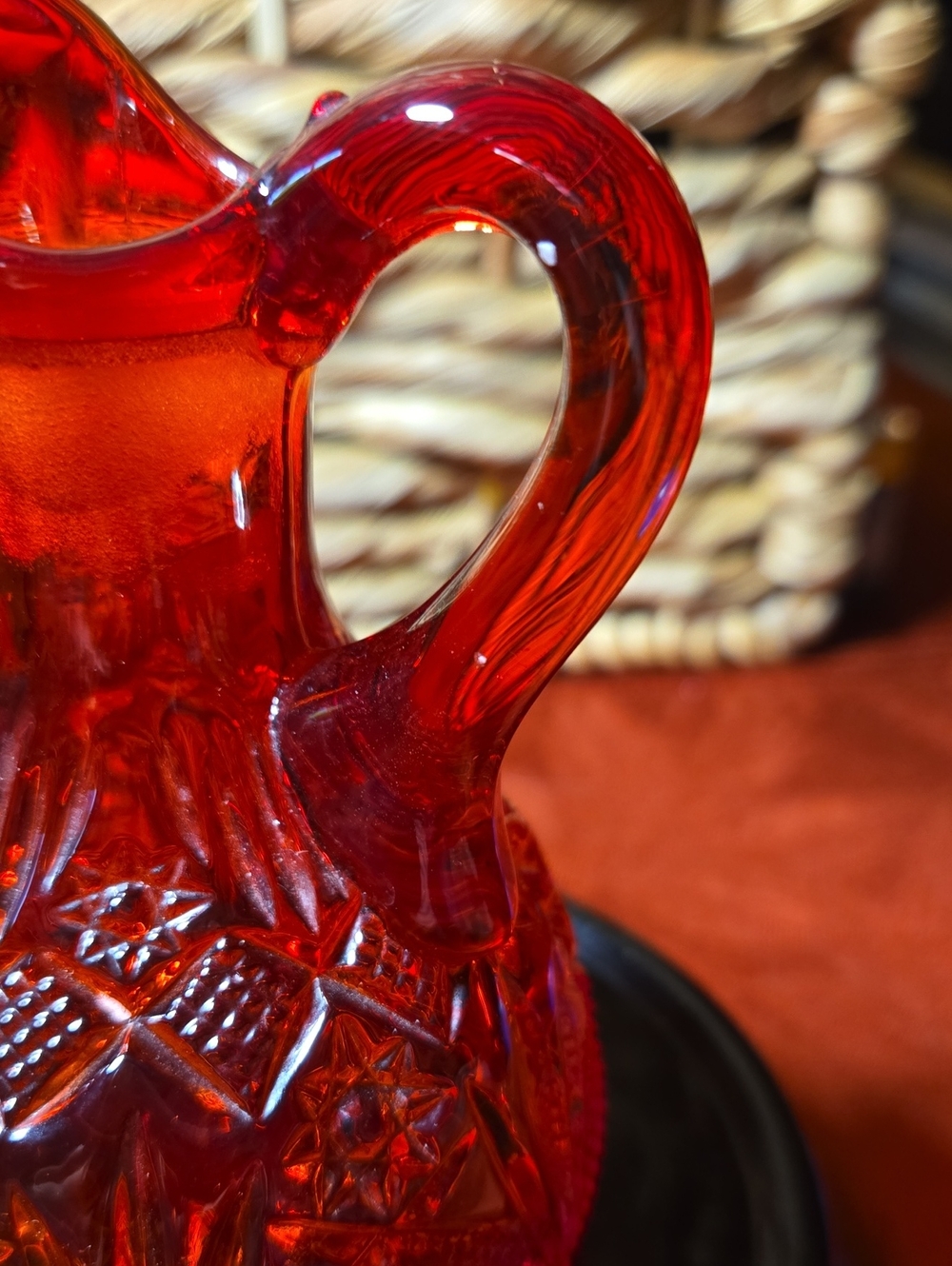 Vintage Amberina Glass Cruet- Missing Stopper - Picture 4 of 8